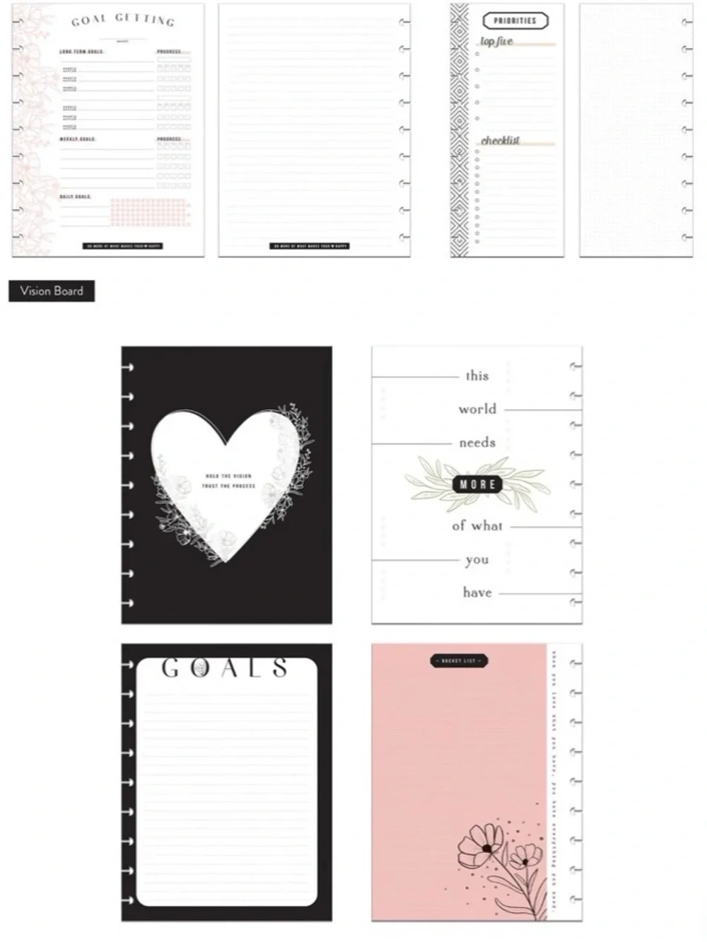 NWT-The Happy Planner Classic Planner Companion MODERN FARMHOUSE